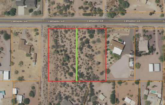 Two 1.05-Acre Residential Lots with Tiny Homes Allowed in Apache Junction!